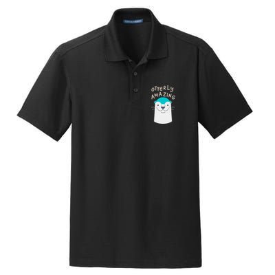 Otterly Amazing Cute Funny Dry Zone Grid Polo