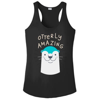 Otterly Amazing Cute Funny Ladies PosiCharge Competitor Racerback Tank