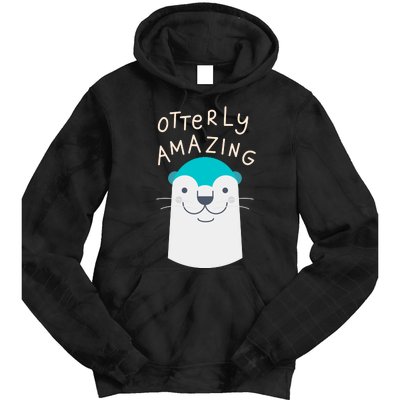 Otterly Amazing Cute Funny Tie Dye Hoodie