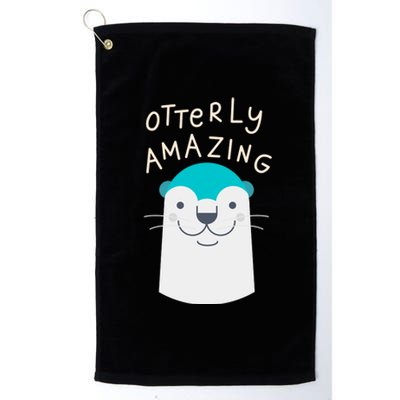 Otterly Amazing Cute Funny Platinum Collection Golf Towel