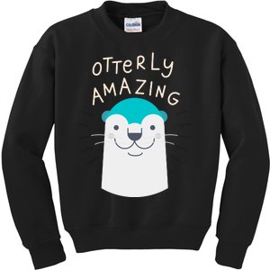 Otterly Amazing Cute Funny Kids Sweatshirt