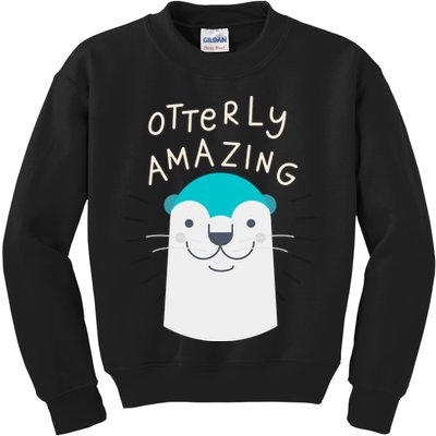 Otterly Amazing Cute Funny Kids Sweatshirt