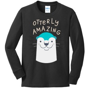 Otterly Amazing Cute Funny Kids Long Sleeve Shirt