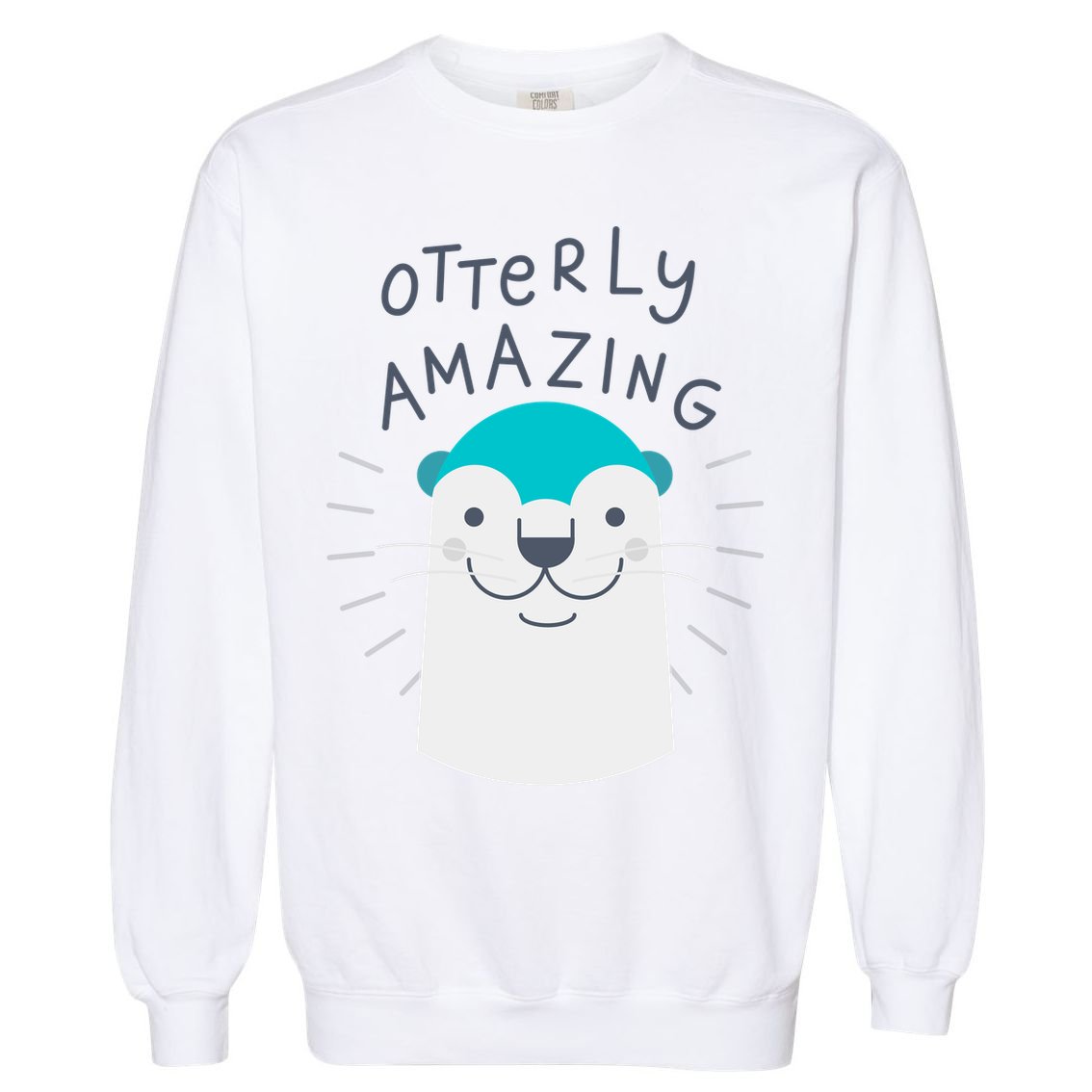 Otterly Amazing Cute Funny Garment-Dyed Sweatshirt