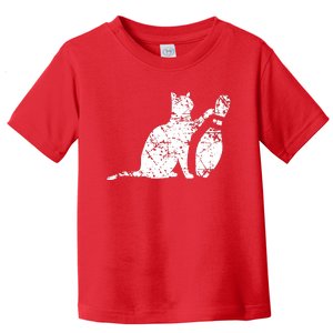 Ornery Alley Cat Tipping Bowling Pin Toddler T-Shirt