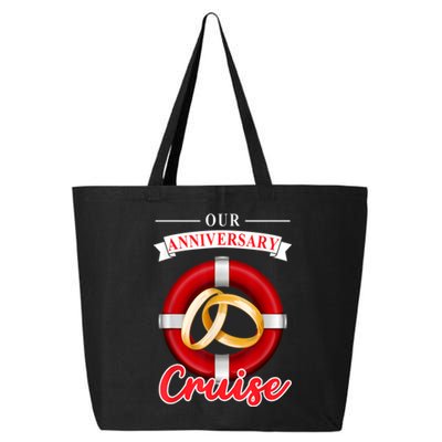 Our Anniversary Cruise Couple Vacation Matching Husband Wife 25L Jumbo Tote