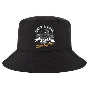 Only A Cool Papa Rides Motorcycles Cool Comfort Performance Bucket Hat