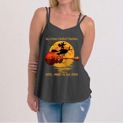 On A Dark Desert Highway-Cool Wind In My Hair Witch Raglan Women's Strappy Tank