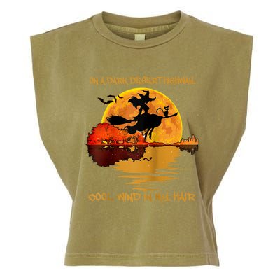 On A Dark Desert Highway-Cool Wind In My Hair Witch Raglan Garment-Dyed Women's Muscle Tee