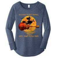 On A Dark Desert Highway-Cool Wind In My Hair Witch Raglan Women's Perfect Tri Tunic Long Sleeve Shirt