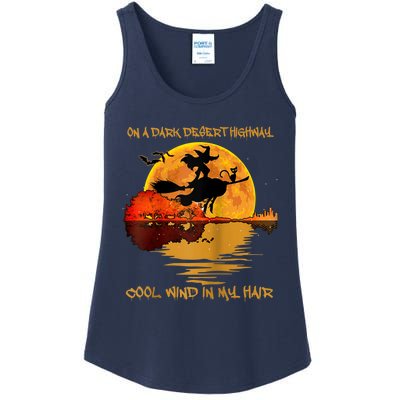 On A Dark Desert Highway-Cool Wind In My Hair Witch Raglan Ladies Essential Tank