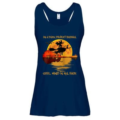 On A Dark Desert Highway-Cool Wind In My Hair Witch Raglan Ladies Essential Flowy Tank