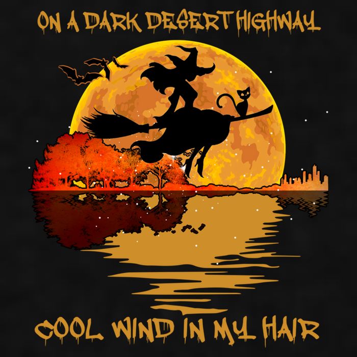 On A Dark Desert Highway Cool Wind In My Hair Witch Ladies PosiCharge Tri-Blend Wicking Tank