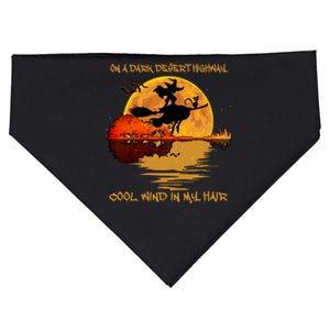 On A Dark Desert Highway Cool Wind In My Hair Witch USA-Made Doggie Bandana