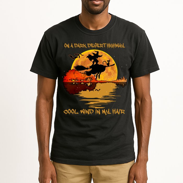 On A Dark Desert Highway Cool Wind In My Hair Witch Tall T-Shirt