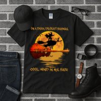 On A Dark Desert Highway Cool Wind In My Hair Witch Tall T-Shirt