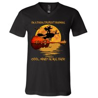 On A Dark Desert Highway Cool Wind In My Hair Witch V-Neck T-Shirt