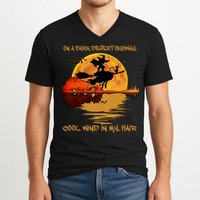 On A Dark Desert Highway Cool Wind In My Hair Witch V-Neck T-Shirt