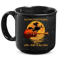 On A Dark Desert Highway Cool Wind In My Hair Witch 15oz Campfire Ceramic Mug