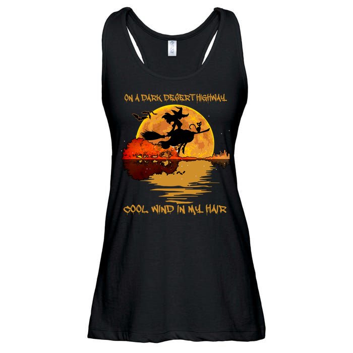 On A Dark Desert Highway Cool Wind In My Hair Witch Ladies Essential Flowy Tank