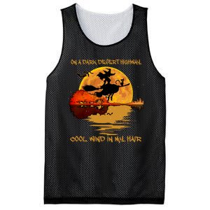 On A Dark Desert Highway Cool Wind In My Hair Witch Mesh Reversible Basketball Jersey Tank