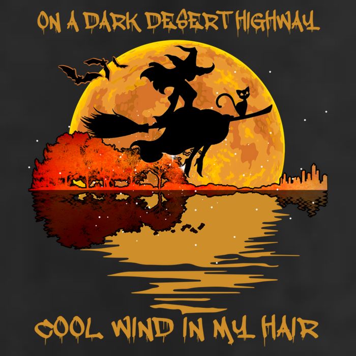 On A Dark Desert Highway Cool Wind In My Hair Witch Tumbler