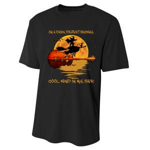 On A Dark Desert Highway Cool Wind In My Hair Witch Performance Sprint T-Shirt