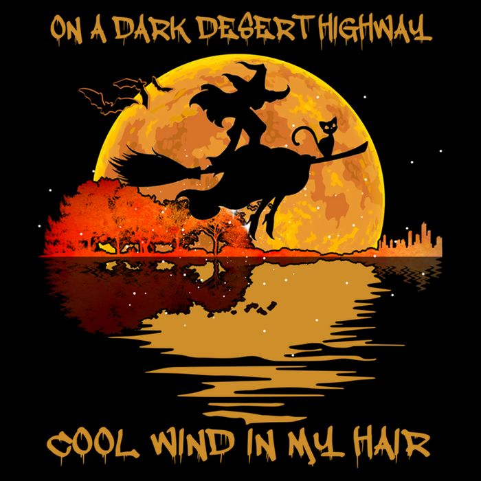 On A Dark Desert Highway Cool Wind In My Hair Witch Baby Bodysuit