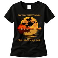 On A Dark Desert Highway Cool Wind In My Hair Witch Womens T-Shirt