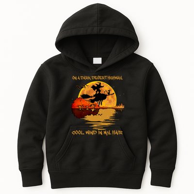 On A Dark Desert Highway Cool Wind In My Hair Witch Kids Hoodie