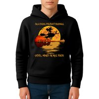 On A Dark Desert Highway Cool Wind In My Hair Witch Kids Hoodie