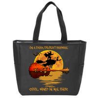 On A Dark Desert Highway Cool Wind In My Hair Witch Zip Tote Bag