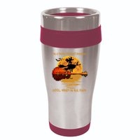On A Dark Desert Highway Cool Wind In My Hair Witch 16oz Travel Tumbler
