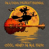On A Dark Desert Highway Cool Wind In My Hair Witch Cotton Canvas Backpack