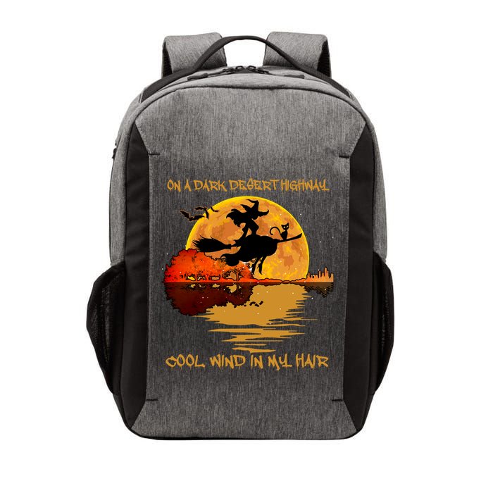On A Dark Desert Highway Cool Wind In My Hair Witch Vector Backpack