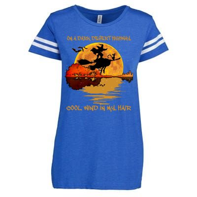 On A Dark Desert Highway Cool Wind In My Hair Witch Enza Ladies Jersey Football T-Shirt