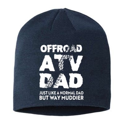 OffRoad ATV Dad Funny Quad 4Wheeling Father Sustainable Beanie