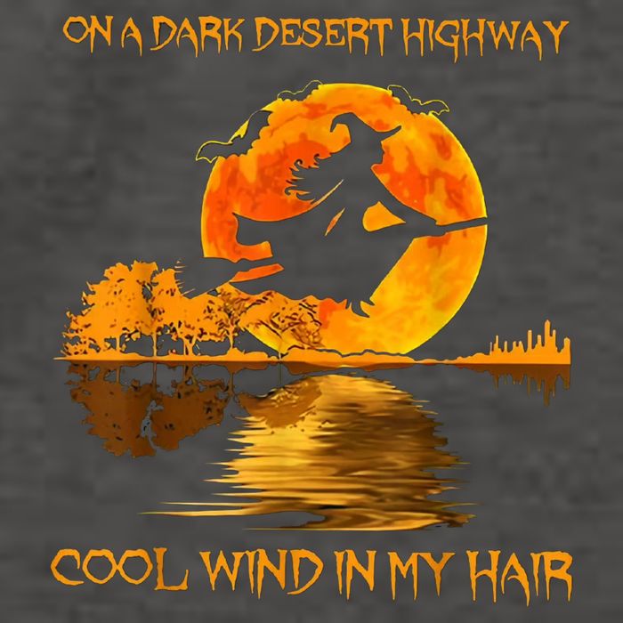 On A Dark Desert Highway Witch Vector Backpack