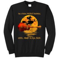 On A Dark Desert Highway Cool Wind In My Hair Witch Design Sweatshirt