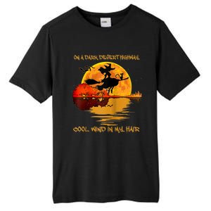 On A Dark Desert Highway Cool Wind In My Hair Witch Design Tall Fusion ChromaSoft Performance T-Shirt