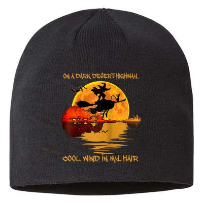 On A Dark Desert Highway Cool Wind In My Hair Witch Design Sustainable Beanie