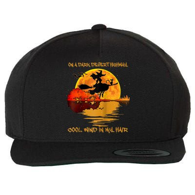 On A Dark Desert Highway Cool Wind In My Hair Witch Design Wool Snapback Cap