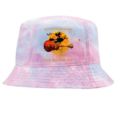 On A Dark Desert Highway Cool Wind In My Hair Witch Design Tie-Dyed Bucket Hat