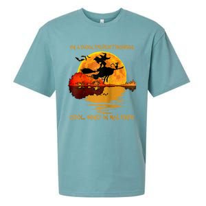 On A Dark Desert Highway Cool Wind In My Hair Witch Design Sueded Cloud Jersey T-Shirt