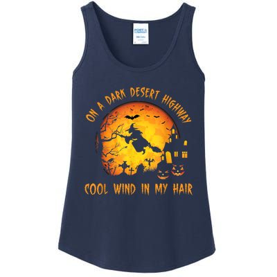 On A Dark Desert HighwayCool Wind In My Hair Witch Ladies Essential Tank