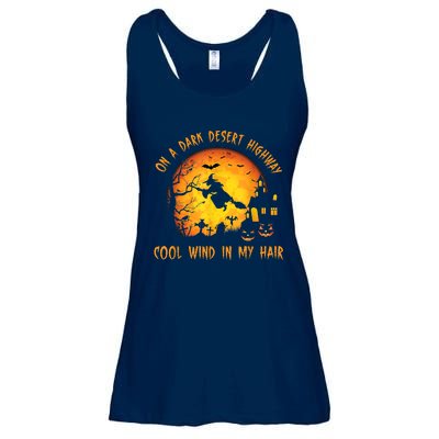 On A Dark Desert HighwayCool Wind In My Hair Witch Ladies Essential Flowy Tank