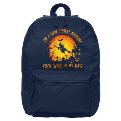 On A Dark Desert HighwayCool Wind In My Hair Witch 16 in Basic Backpack