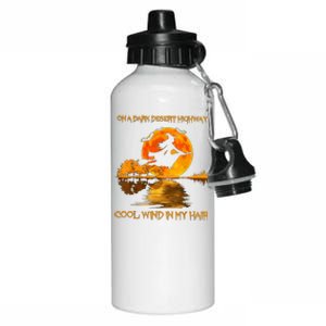 On A Dark Desert Highway Witch Aluminum Water Bottle