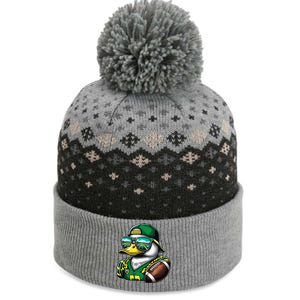 Oregon Apparel Design With Cute Green Duck The Baniff Cuffed Pom Beanie