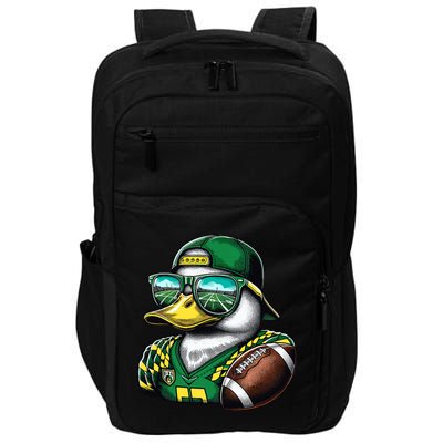 Oregon Apparel Design With Cute Green Duck Impact Tech Backpack
